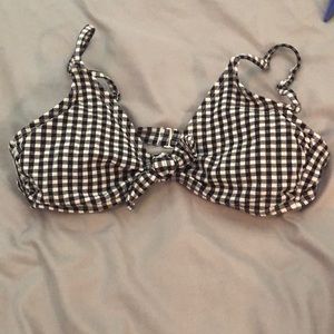picnic print bikini top